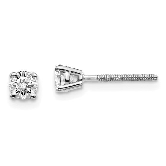 14k White Gold 1/3ct Lab Grown Diamond Earring 14k White Gold 1/3ct Lab Grown Diamond Earring