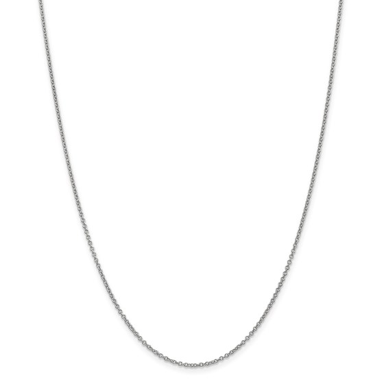 14k White Gold 1.4 mm Cable Chain - 30 in. 14k White Gold 1.4 mm Cable Chain - 30 in.