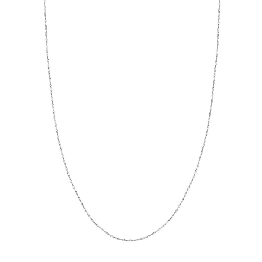 14K White Gold 1.4 mm Singapore Chain - 16 in.