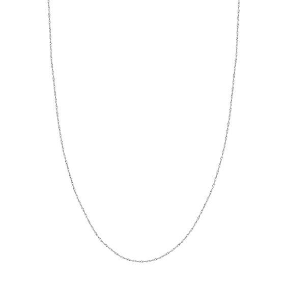 14K White Gold 1.4 mm Singapore Chain - 16 in. 14K White Gold 1.4 mm Singapore Chain - 16 in.