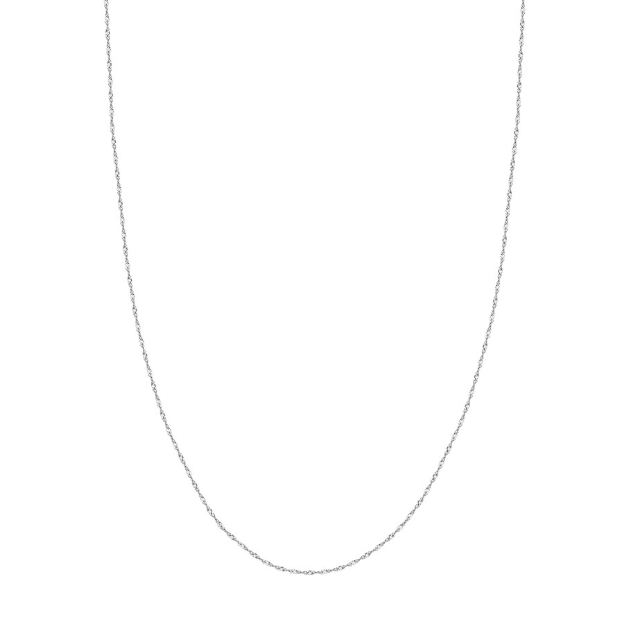 14K White Gold 1.4 mm Singapore Chain - 16 in.