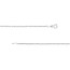 14K White Gold 1.4 mm Singapore Chain - 16 in.