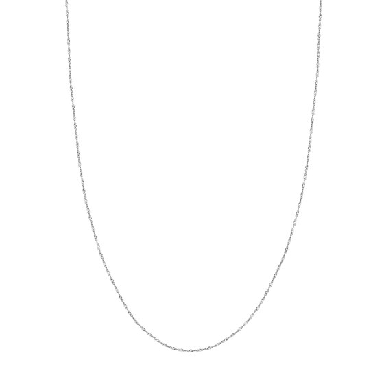 14K White Gold 1.4 mm Singapore Chain w/ Lobster Clasp - 16 in. 14K White Gold 1.4 mm Singapore Chain w/ Lobster Clasp - 16 in.