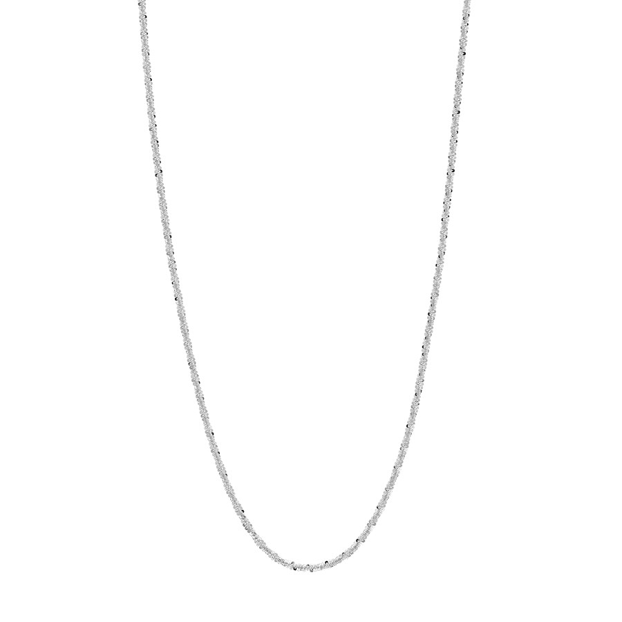 14K White Gold 1.4 mm Sparkle Chain w/ Lobster Clasp - 16 in.