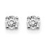 14k White Gold 1/4ct Cert Lab Grown Diamond 4-Prong Earring