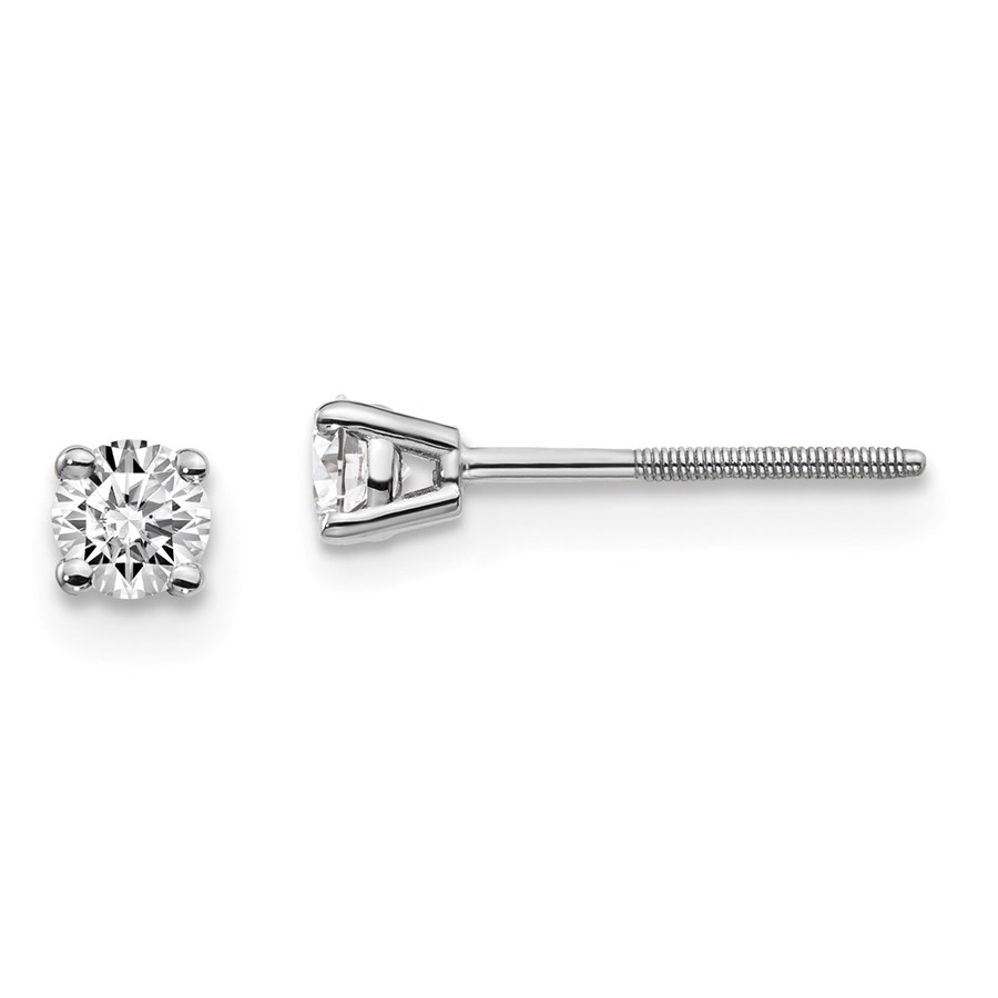 14k White Gold 1/4ct Lab Grown Diamond Earring