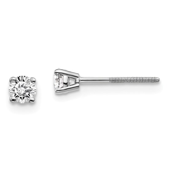 14k White Gold 1/4ct Lab Grown Diamond Earring 14k White Gold 1/4ct Lab Grown Diamond Earring