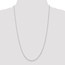 14k White Gold 1.5 mm Diamond Cut Rope Chain - 20 in.