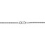 14k White Gold 1.5 mm Diamond Cut Rope Chain - 20 in.