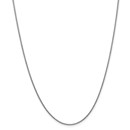14k White Gold 1.5 mm Solid Polished Cable Chain - 30 in.