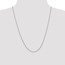 14k White Gold 1.5 mm Solid Polished Cable Chain Necklace - 24 in