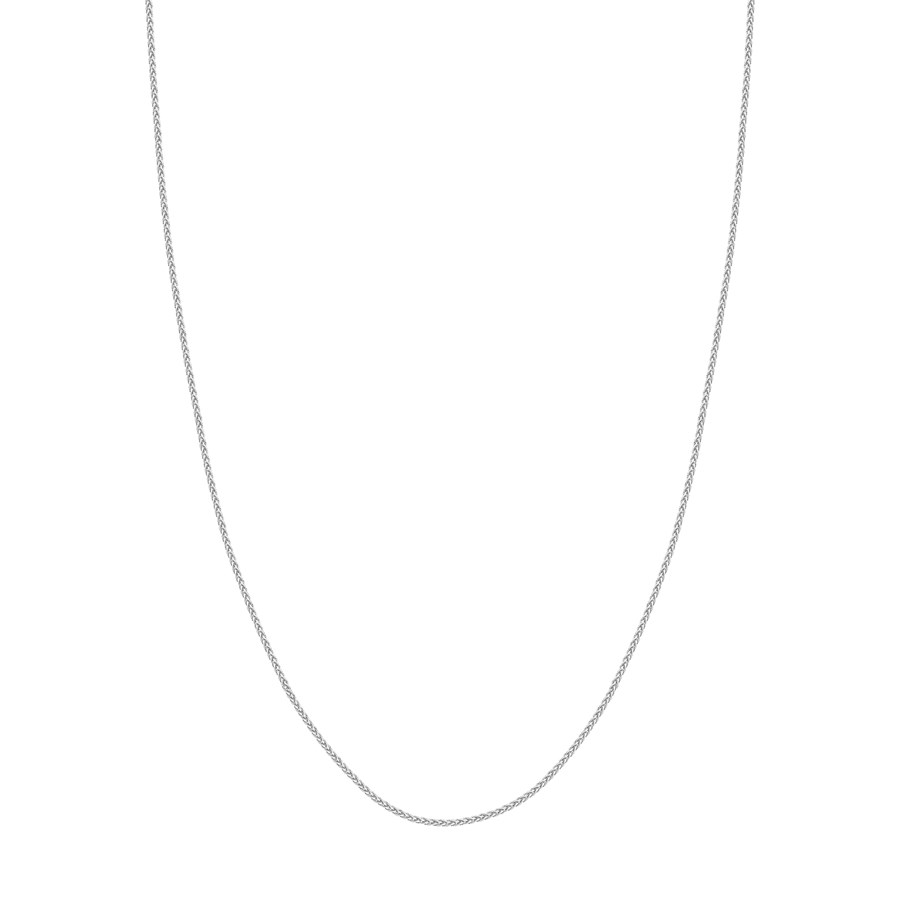 14K White Gold 1.5 mm Wheat Chain w/ Lobster Clasp - 20 in.