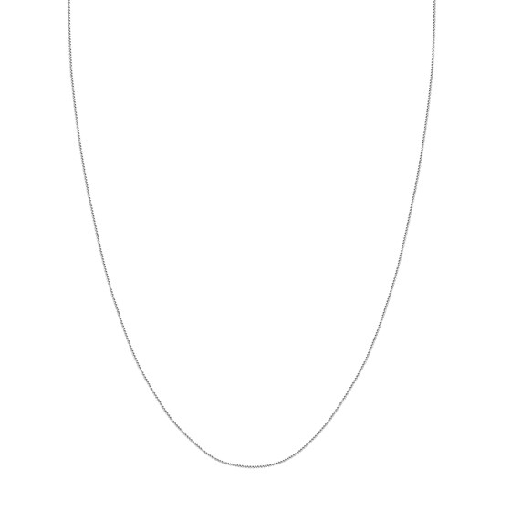 14K White Gold 1.5 mm Wheat Chain w/ Spring Ring Clasp - 20 in. 14K White Gold 1.5 mm Wheat Chain w/ Spring Ring Clasp - 20 in.