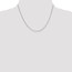 14k White Gold 1.55 mm Rolo Pendant Chain Necklace - 18 in.