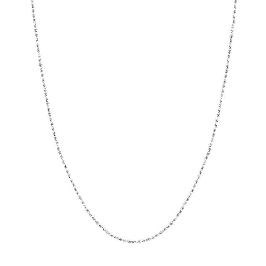 14K White Gold 1.56 mm Rope Chain w/ Lobster Clasp - 18 in.