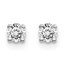 14k White Gold 1/5ct Lab Grown Diamond 4-Prong Earring