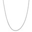 14k White Gold 1.65 mm Solid Diamond Cut Cable Chain - 22 in.