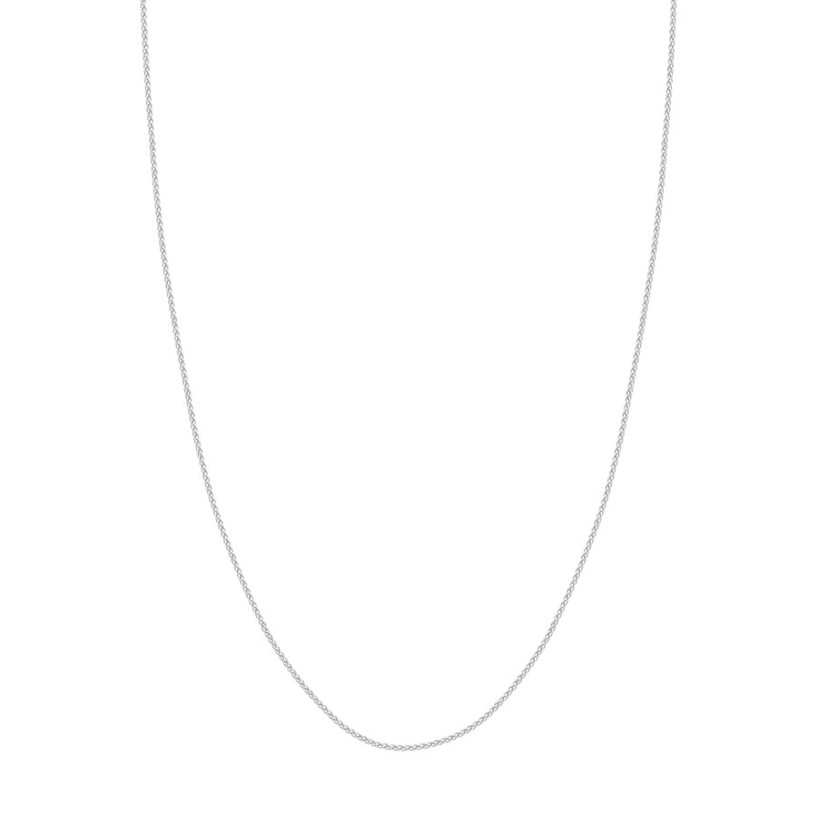 14K White Gold 1.65 mm Wheat Chain w/ Lobster Clasp - 22 in.