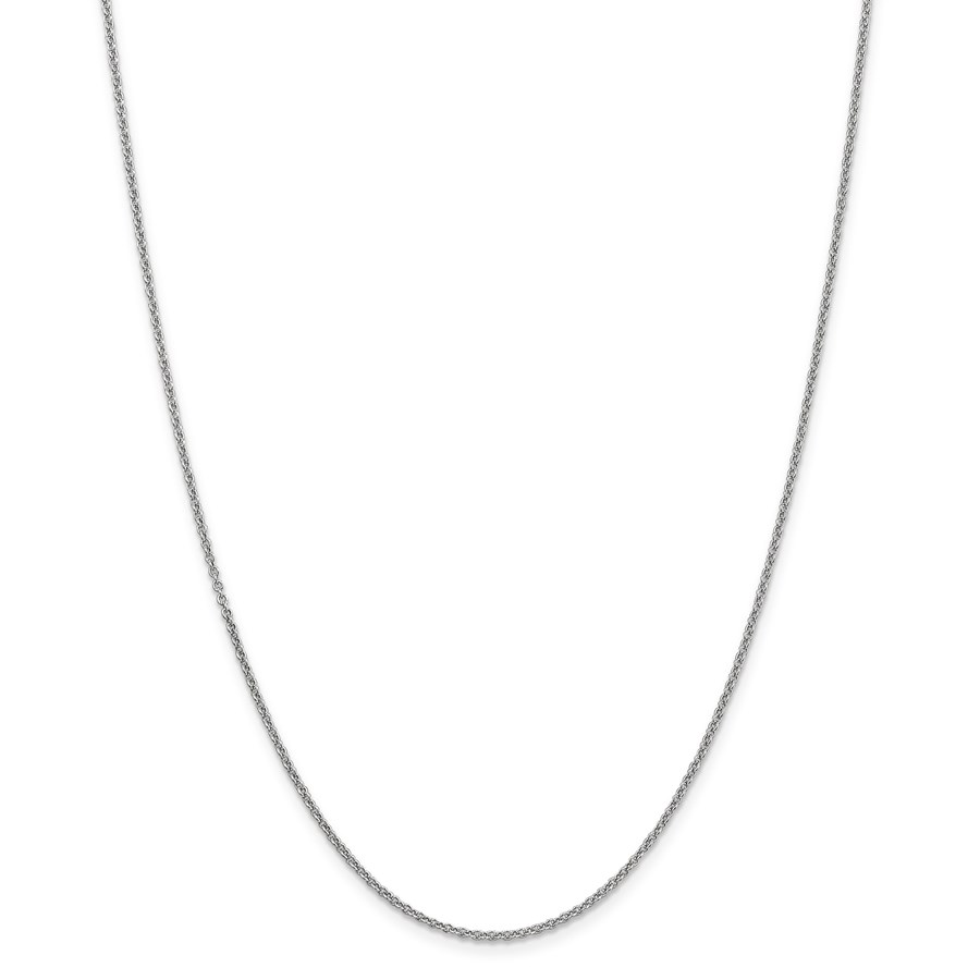 14k White Gold 1.67 mm Cable Chain Necklace - 16 in.