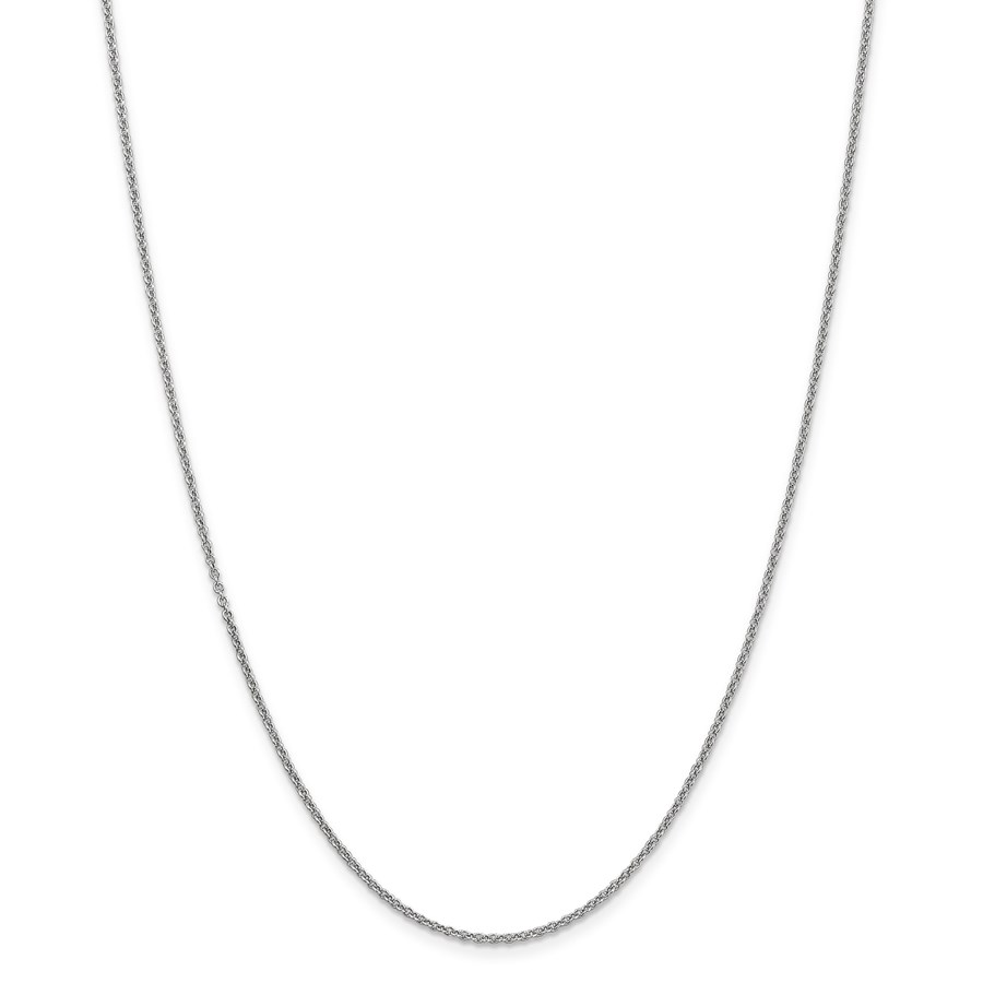 Buy 14k White Gold 1.67 mm Cable Chain Necklace - 20 in. | APMEX
