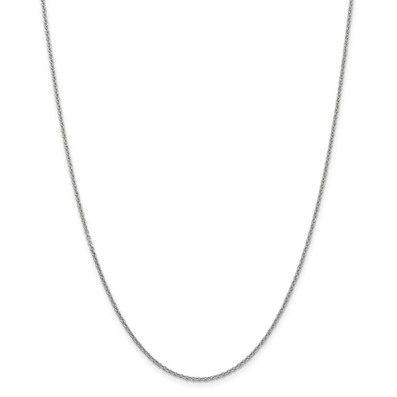 14k White Gold 1.67 mm Cable Chain Necklace - 20 in.