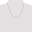 14k White Gold 1.67 mm Cable Chain Necklace - 20 in.