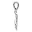 14K White Gold 1/6ct. Knot Slide Pendant - 25.5 mm
