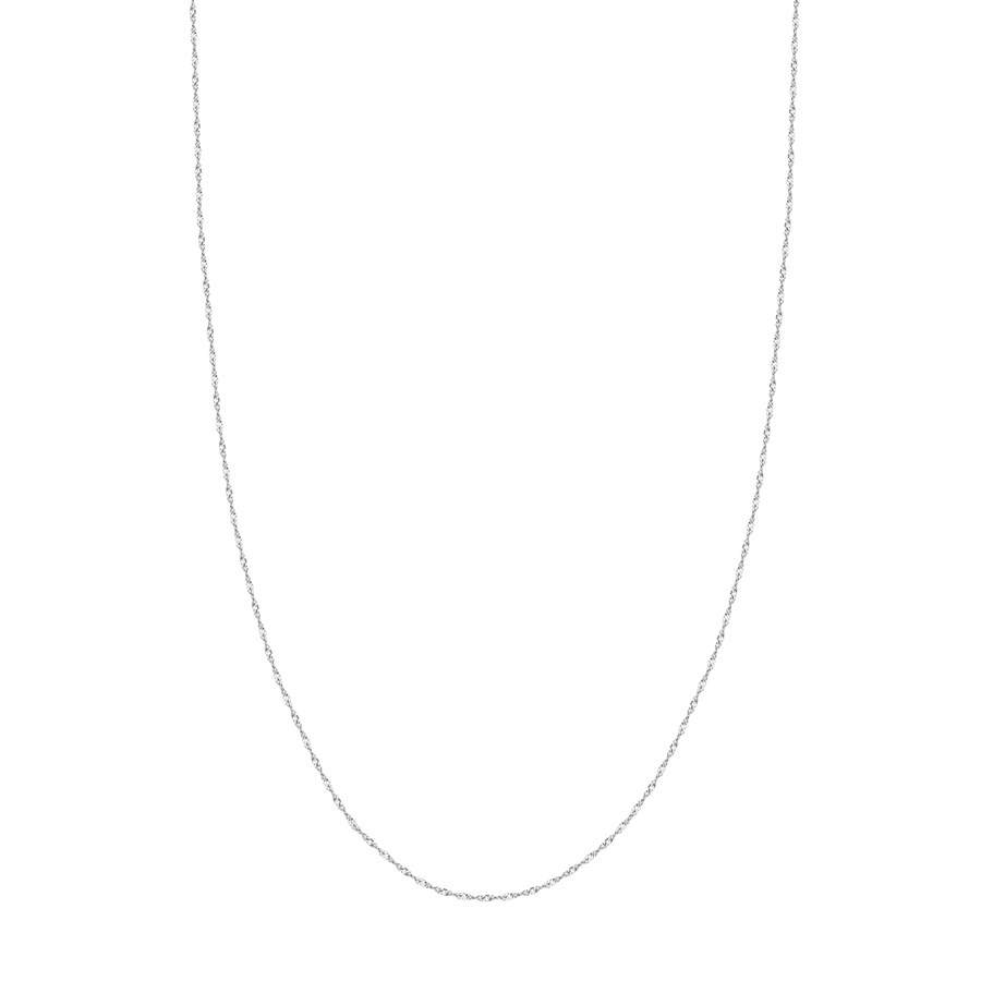 14K White Gold 1.7 mm Singapore Chain w/ Lobster Clasp - 20 in.