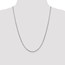 14k White Gold 1.75 mm Round Box Chain Necklace - 24 in.