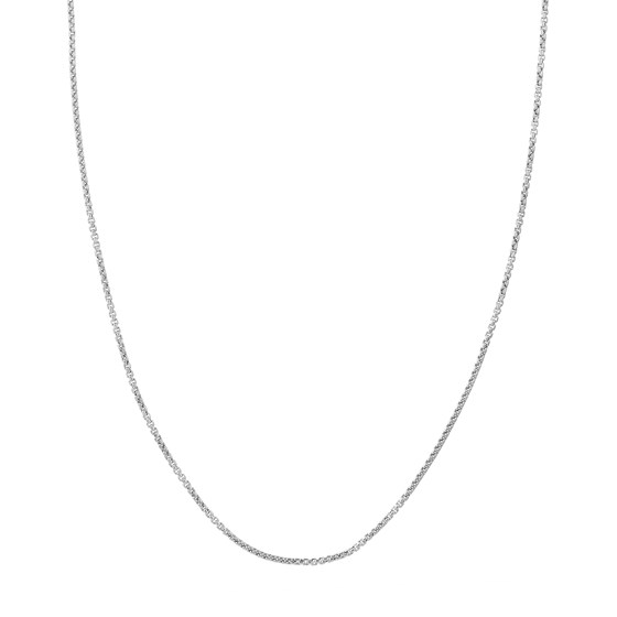 14K White Gold 1.8 mm Box Chain w/ Lobster Clasp - 16 in.