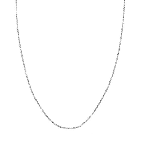 14K White Gold 1.8 mm Box Chain w/ Lobster Clasp - 20 in. 14K White Gold 1.8 mm Box Chain w/ Lobster Clasp - 20 in.