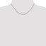 14k White Gold 1.8 mm Diamond-cut Cable Chain Necklace - 16 in.