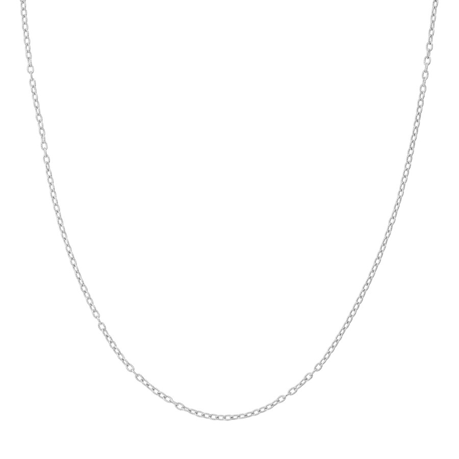 14K White Gold 1.82 mm Cable Chain w/ Lobster Clasp - 24 in.