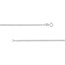 14K White Gold 1.95 mm Curb Chain w/ Spring Ring Clasp - 18 in.