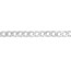 14K White Gold 1.95 mm Open Curb Chain Bracelet - 7.25 in.
