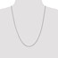 14k White Gold 1 mm Box Chain Necklace - 24 in.