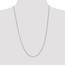 14k White Gold 1 mm Box Chain Necklace