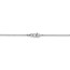 14k White Gold 1 mm Box Chain Necklace