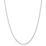 14k White Gold 1 mm Solid Spiga Chain Necklace - 18 in.