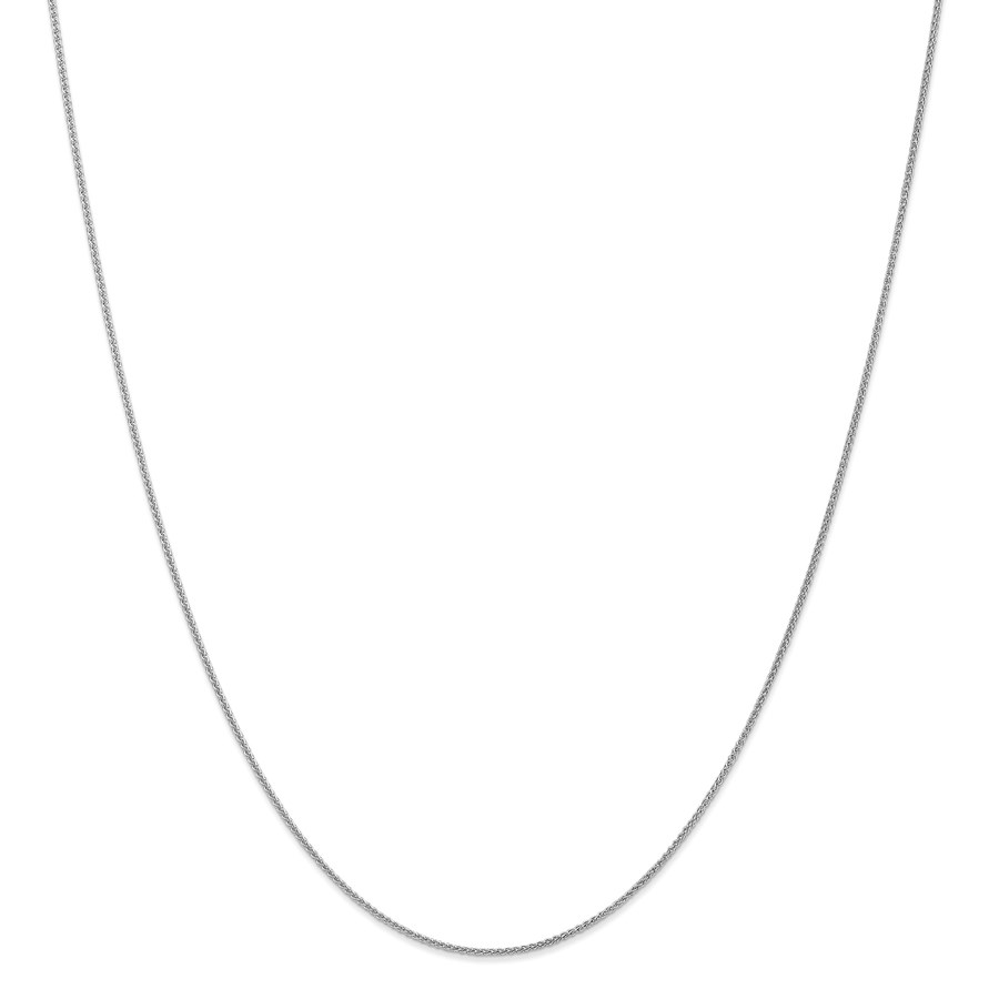 14k White Gold 1 mm Spiga Pendant Chain Necklace - 16 in.