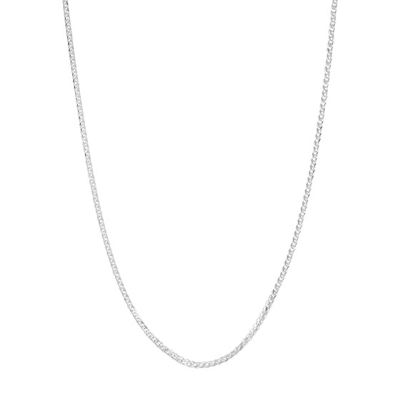 14K White Gold 1 mm Wheat Chain w/ Lobster Clasp - 18 in. 14K White Gold 1 mm Wheat Chain w/ Lobster Clasp - 18 in.