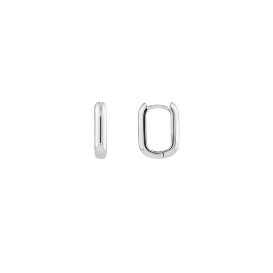 14K White Gold 10 x 15 mm Oblong Polished Hoops 14K White Gold 10 x 15 mm Oblong Polished Hoops