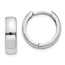 14k White Gold 11 mm Hinged Earrings