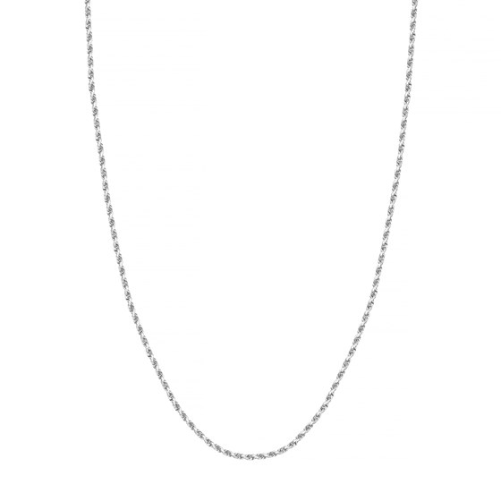 14K White Gold 2.15 mm Rope Chain w/ Lobster Clasp - 30 in.