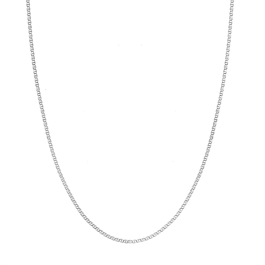 14K White Gold 2.2 mm Mariner Chain w/ Lobster Clasp - 18 in.