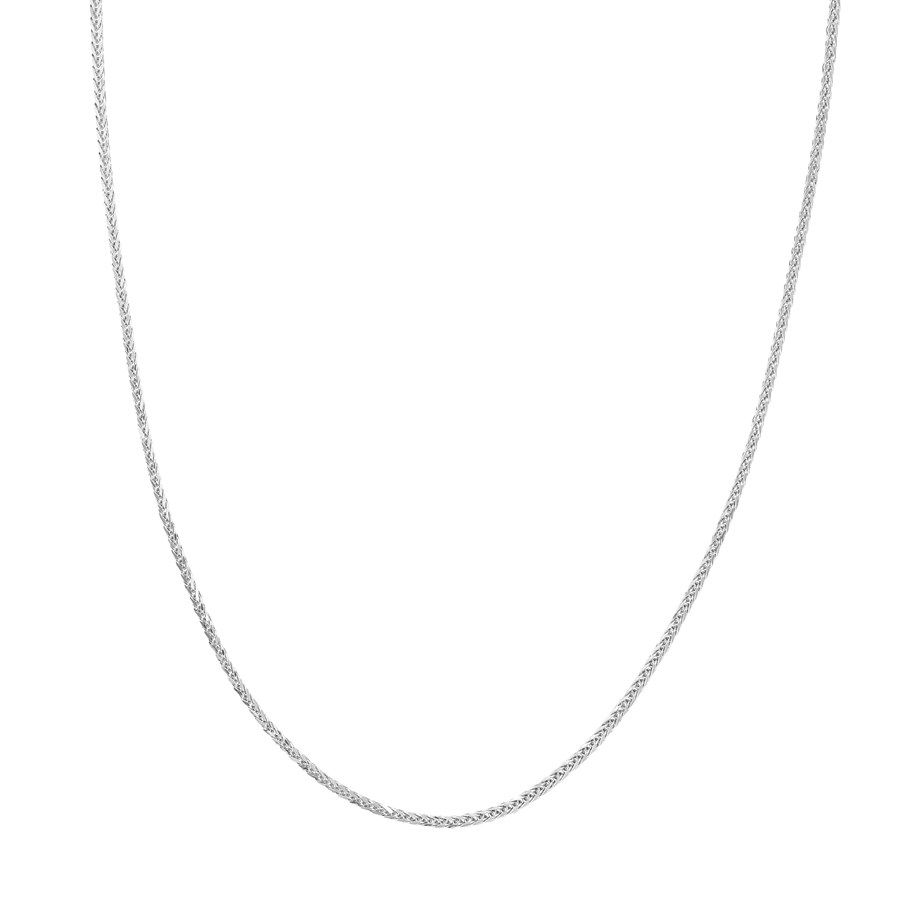 14K White Gold 2.2 mm Wheat Chain w/ Lobster Clasp - 24 in.