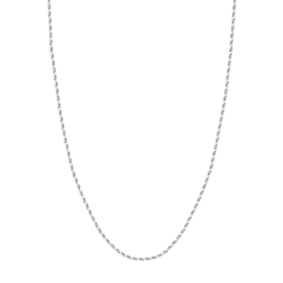 14K White Gold 2.3 mm Rope Chain w/ Lobster Clasp - 20 in.