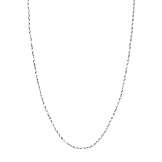14K White Gold 2.3 mm Rope Chain w/ Lobster Clasp - 22 in.