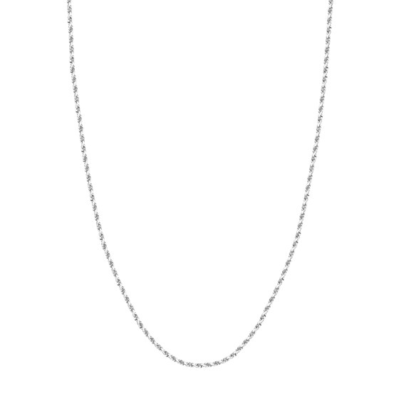 14K White Gold 2.3 mm Rope Chain w/ Lobster Clasp - 24 in. 14K White Gold 2.3 mm Rope Chain w/ Lobster Clasp - 24 in.