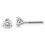 14k White Gold 2/3ct Lab Grown Diamond 3-Prong Earring